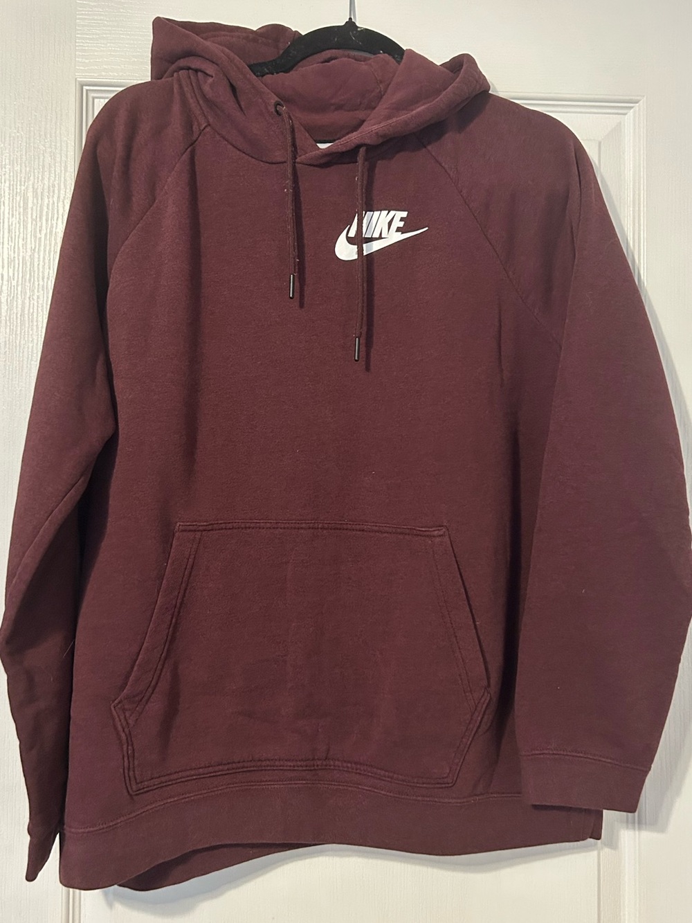 Nike Women’s Maroon Hoodie with White Logo